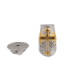Templar Helmet Golden Cross 18 mm Pin