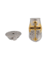 Templar Helmet Golden Cross 18 mm Pin