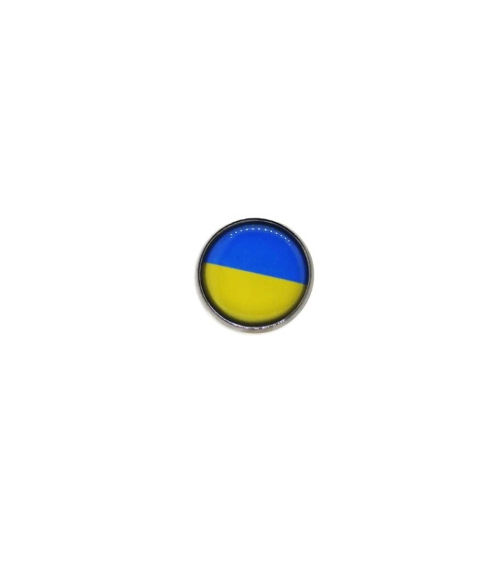 Ukraine flag crossed with the flags of the world Pin
