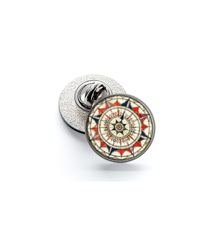 Wind Rose and Navigation Nº6 16mm Magglass Pin