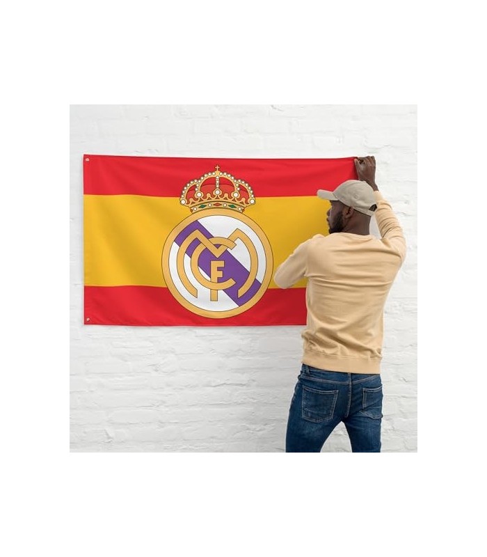 Bandera de Fútbol con Bandera de España 150x90cm