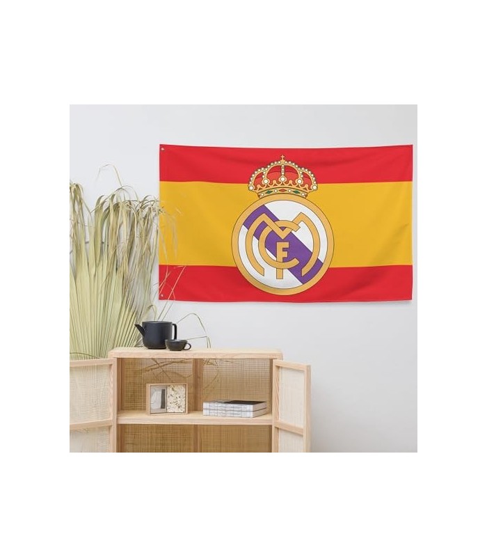 Bandera de Fútbol con Bandera de España 150x90cm