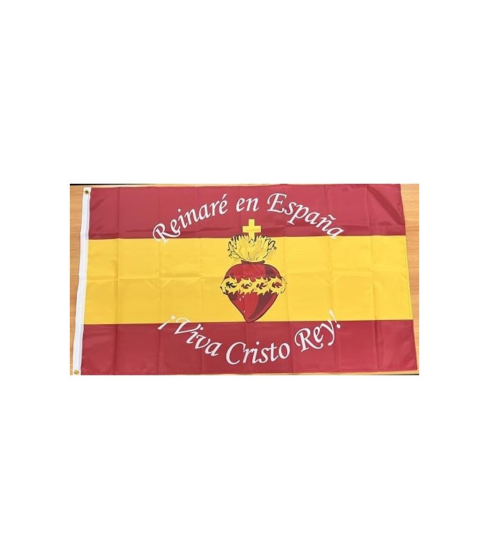 Bandera Del Sagrado Corazón España Bandera Cristo Rey 90x150cm