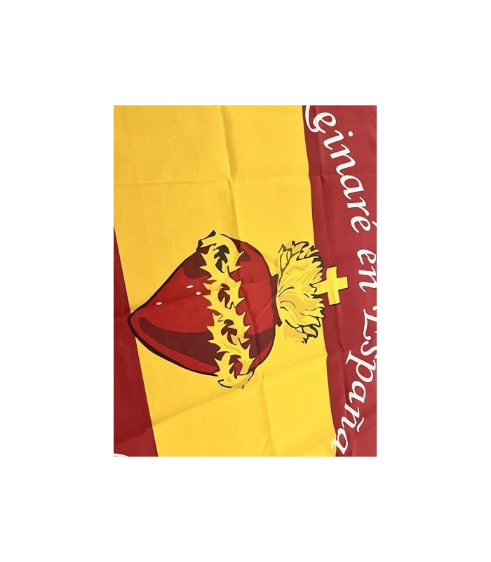 Bandera Del Sagrado Corazón España Bandera Cristo Rey 90x150cm