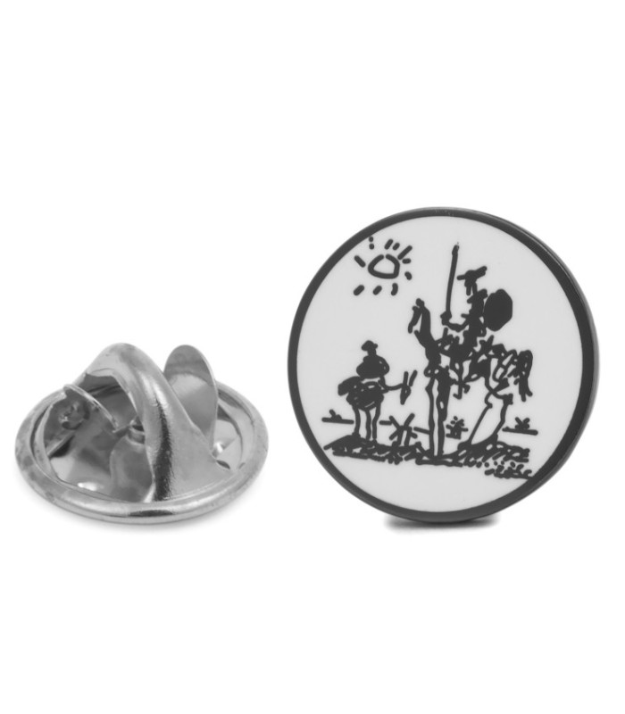 Collie dog silver 18mm Pin
