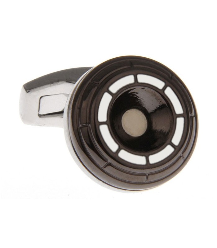 Gemelos Black Rounded Nacared