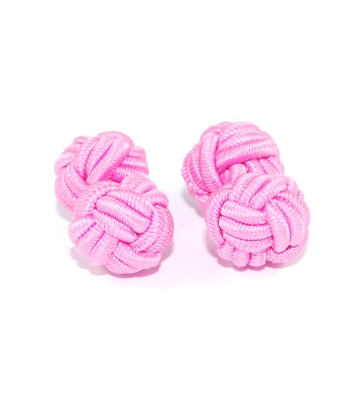 Gemelos Borla Bola Color Rosa