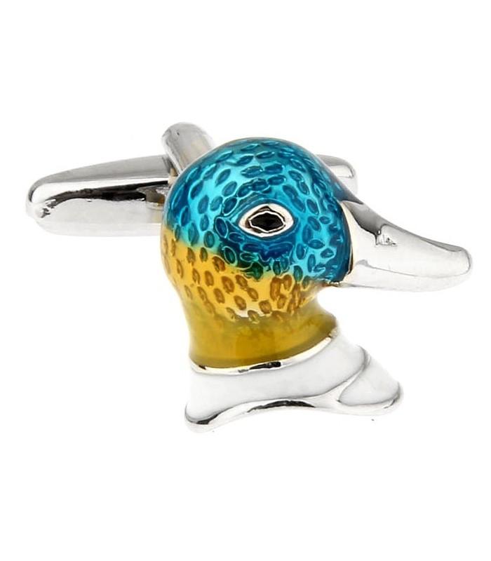 Gemelos de Camisa Cabeza de Pato Esmaltado