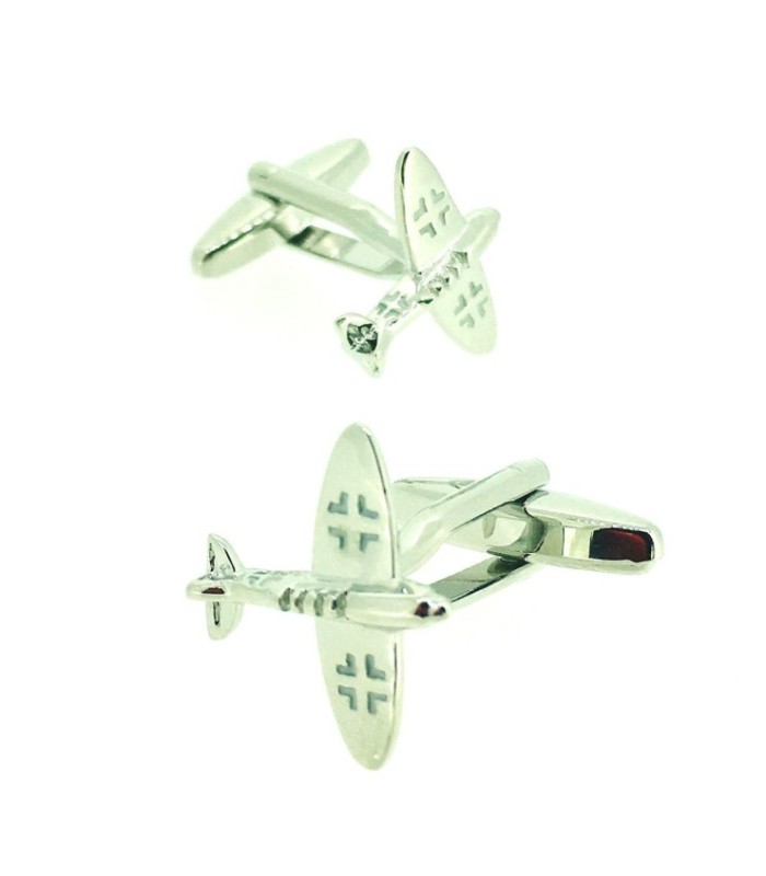 Gemelos de Camisa Caza Aleman IIWW Messerschmitt BF109
