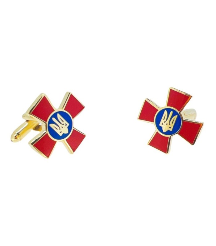 Gemelos de camisa cruz roja emblema de ucrania 20mm - juntos con ucrania.