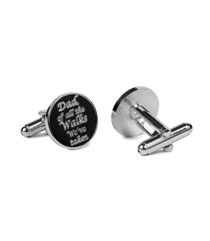 Gemelos de Camisa de Boda - Dad of all the walks We  taken - This one is my favorite - Negro