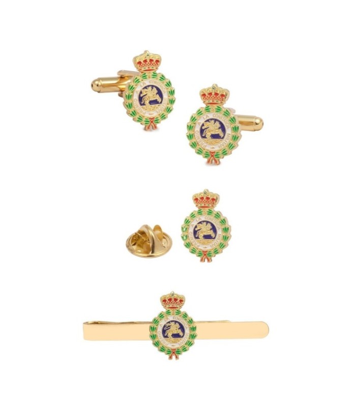 Gemelos de camisa de la medalla de San Hermenegildo - 13x20mm - Esmaltado a Color-Pack