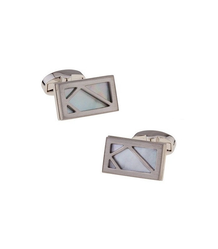 Gemelos de Camisa Diseño Rectangular Plated 20,5x12,5mm