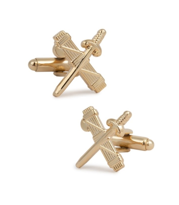 Gemelos de Camisa Emblema de la Guardia Civil Haz de Lictores y Espada