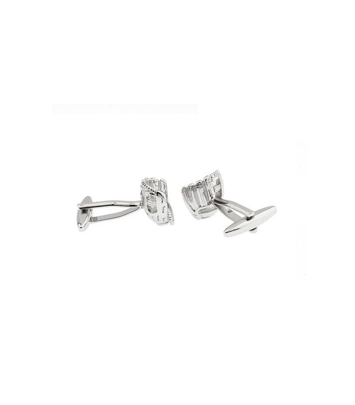 Gemelos de Camisa Guante Baseball Plated 17x13mm