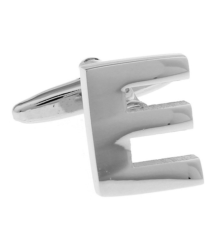 Gemelos de Camisa Inicial Letra E Medio Par