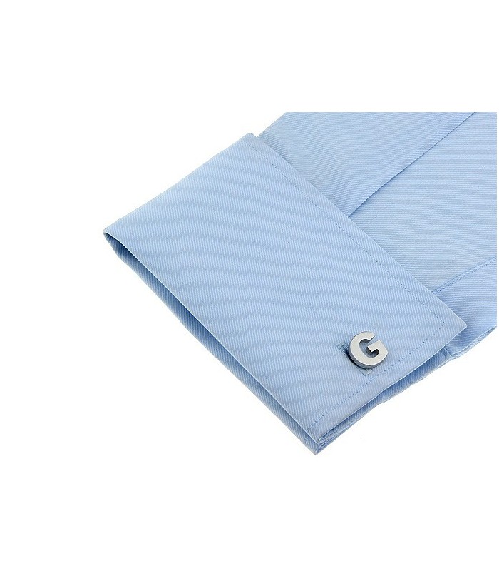 Gemelos de Camisa Inicial Letra G Medio Par