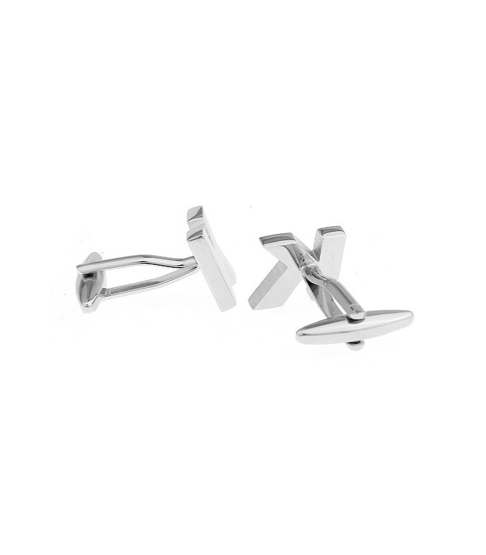 Gemelos de Camisa Inicial Letra K Medio Par