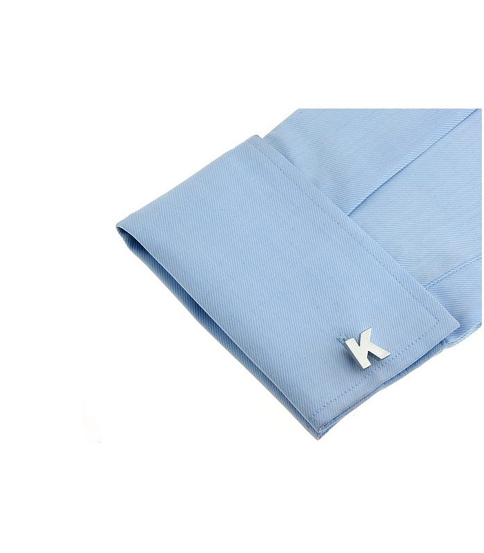 Gemelos de Camisa Inicial Letra K Medio Par