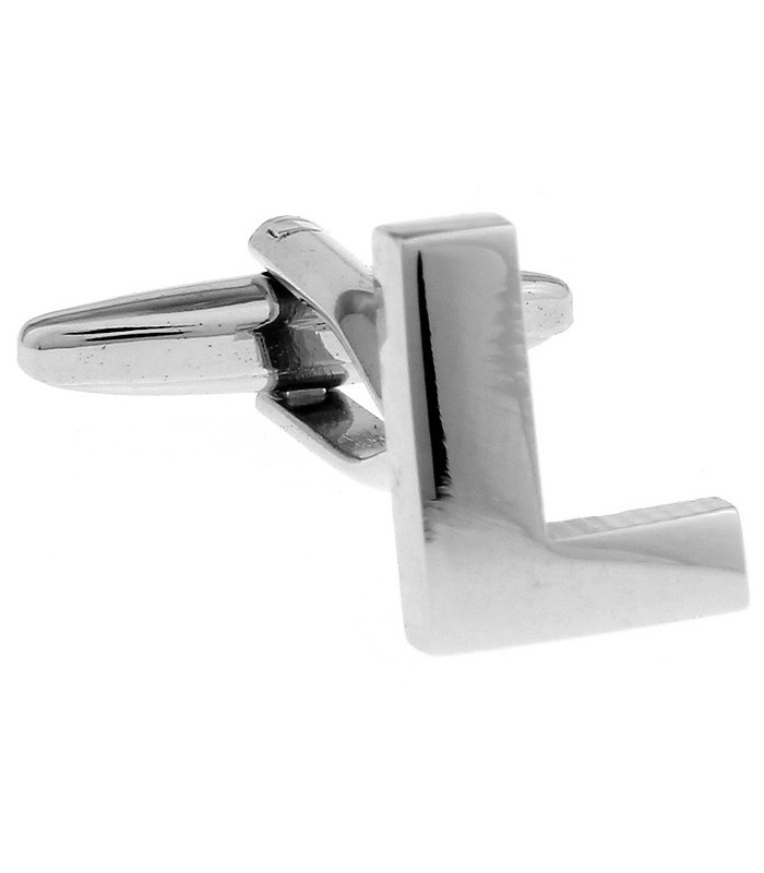 Gemelos de Camisa Inicial Letra L Medio Par