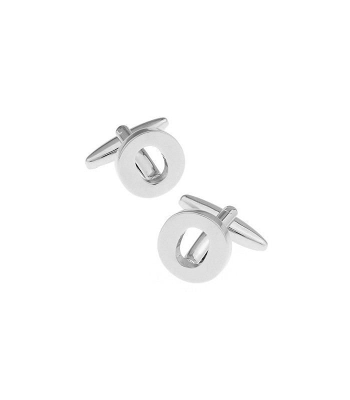 Gemelos de Camisa Inicial Letra O Medio Par