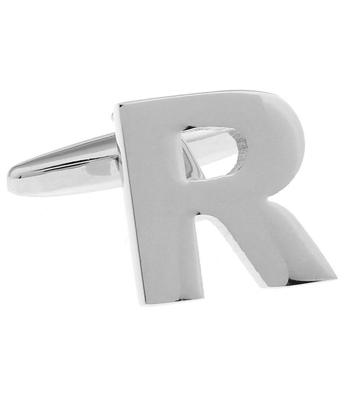 Gemelos de Camisa Inicial Letra R Medio Par
