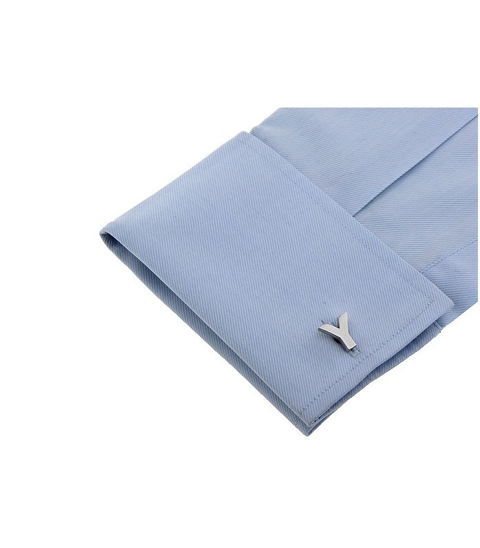 Gemelos de Camisa Inicial Letra Y Medio Par