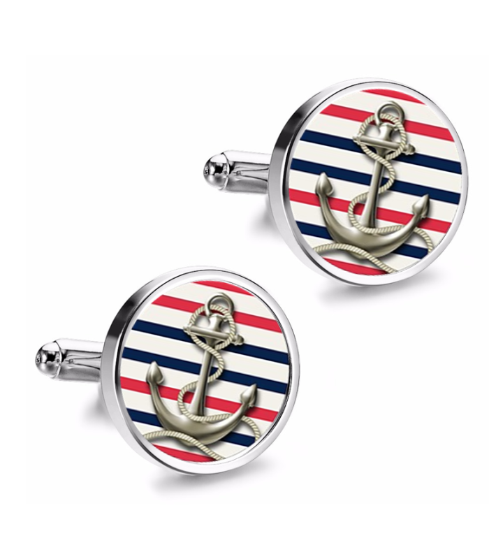 Gemelos de Camisa Magglass Ancla Nautico Nº6 16mm