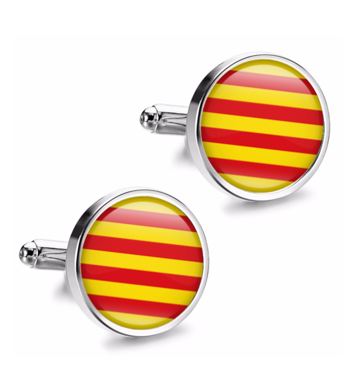 Gemelos de Camisa Magglass Bandera de Cataluña 16mm