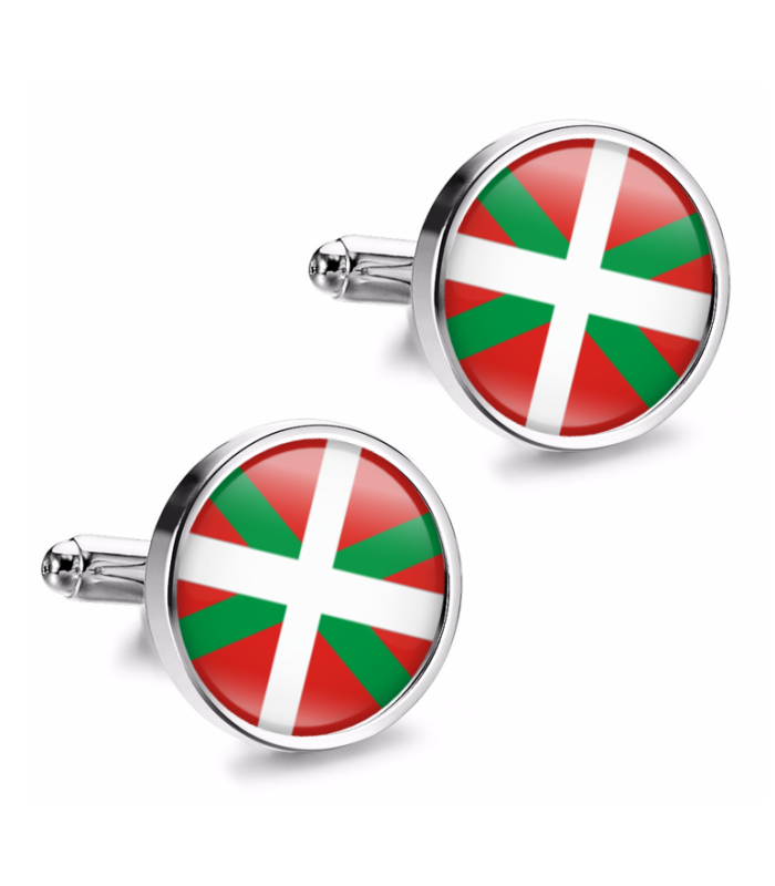 Gemelos de Camisa Magglass Bandera de Euskadi 16mm