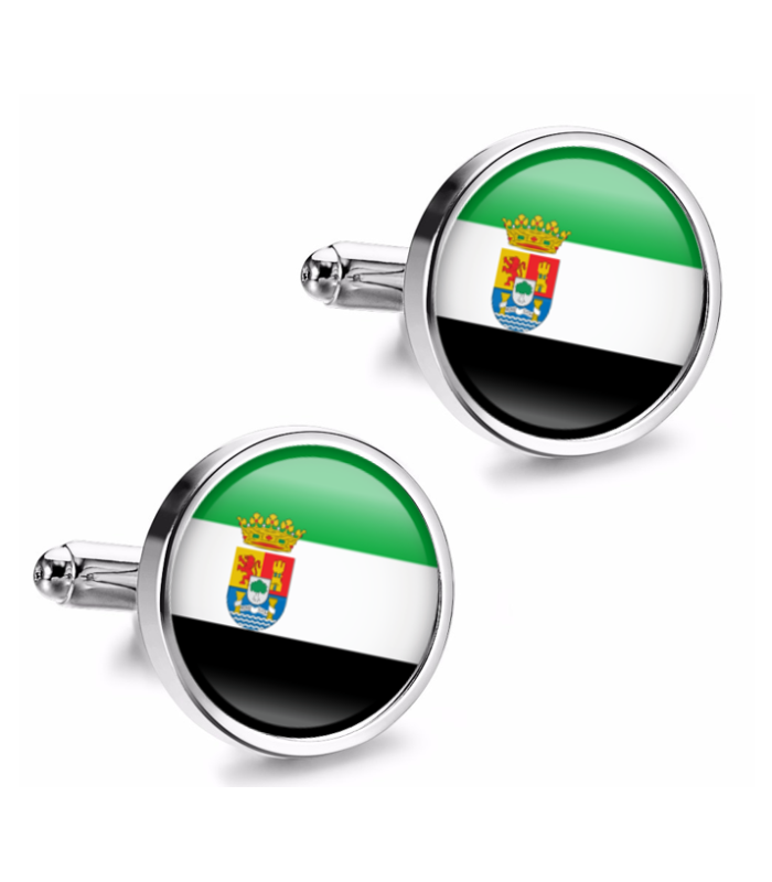Gemelos de Camisa Magglass Bandera de Extremadura 16mm
