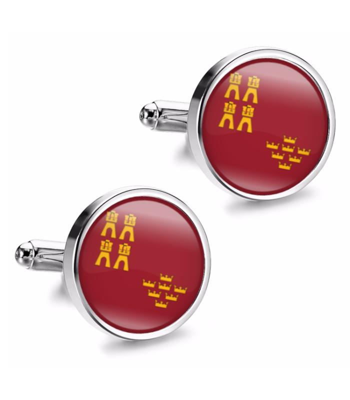 Gemelos de Camisa Magglass Bandera de Murcia 16mm