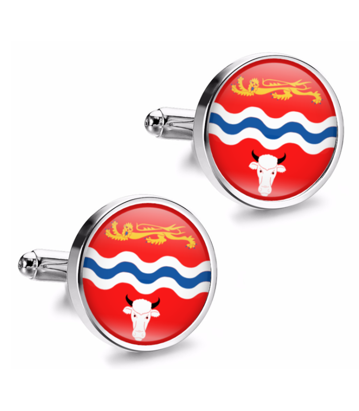 Gemelos de Camisa Magglass Bandera Regiones England Herefordshire