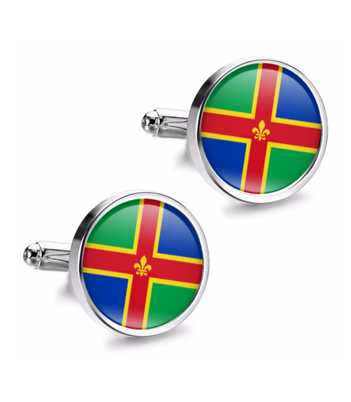 Gemelos de Camisa Magglass Bandera Regiones England Lincolnshire