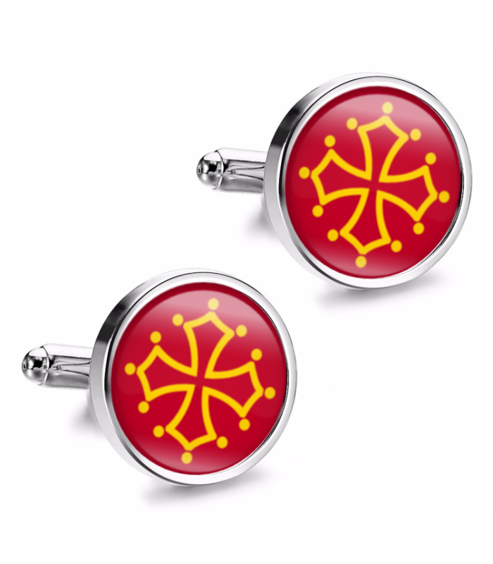 Gemelos de Camisa Magglass Banderas Regiones Francia Languedoc