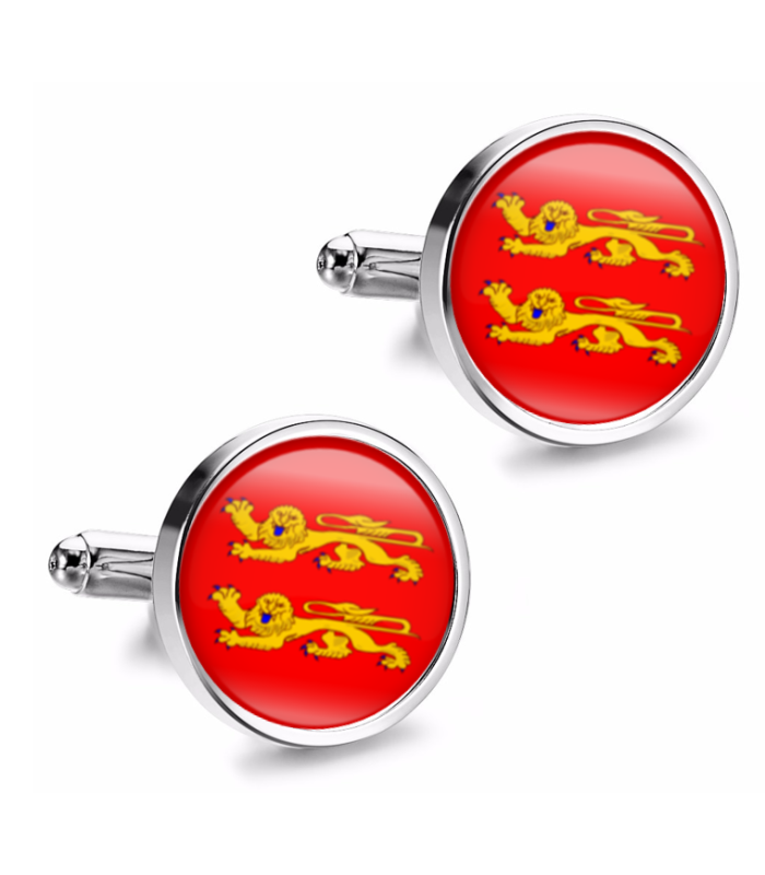 Gemelos de Camisa Magglass Banderas Regiones Francia Normandy