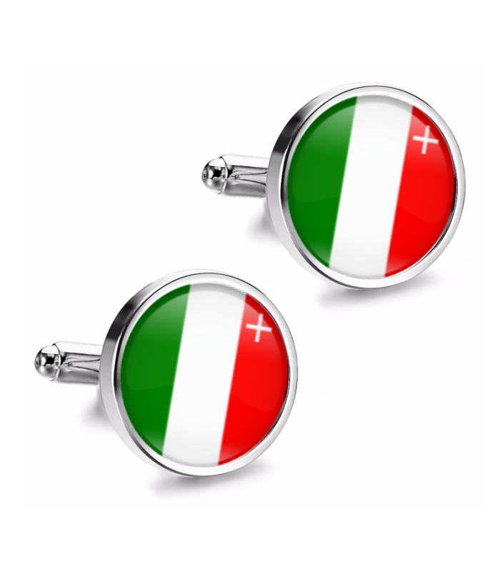 Gemelos de Camisa Magglass Banderas Regiones Suiza Neuchâtel