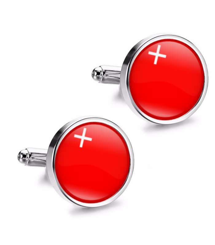 Gemelos de Camisa Magglass Banderas Regiones Suiza Schwyz