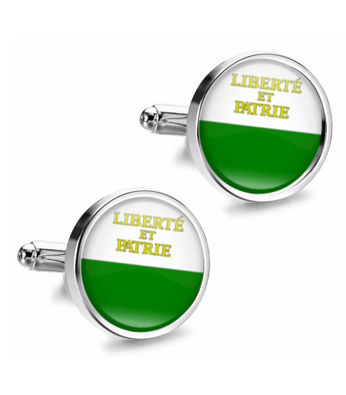 Gemelos de Camisa Magglass Banderas Regiones Suiza Vaud