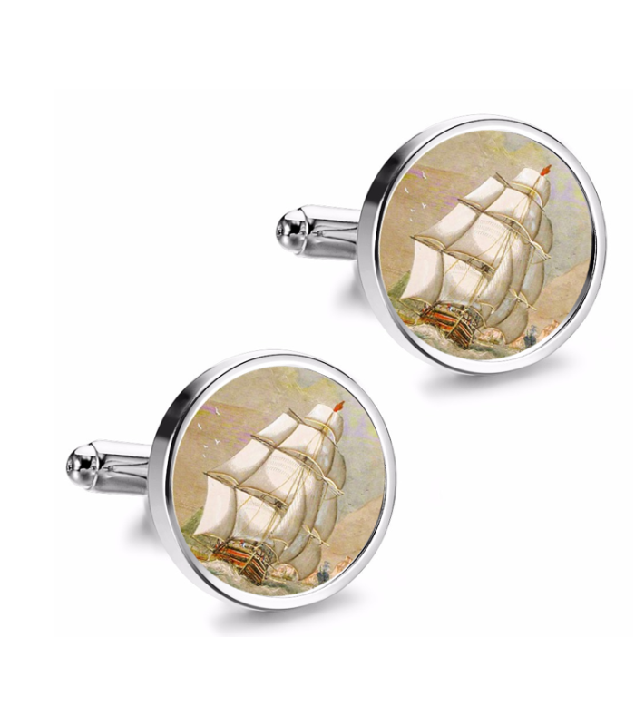 Gemelos de Camisa Magglass Barcos Nº9 16mm