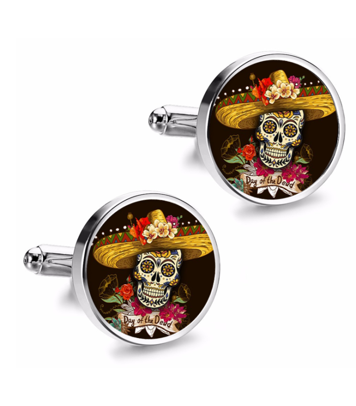 Gemelos de Camisa Magglass Calavera Catrina Nº24 16mm