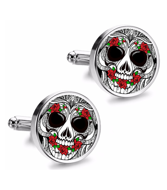 Gemelos de Camisa Magglass Calavera Catrina Nº4 16mm