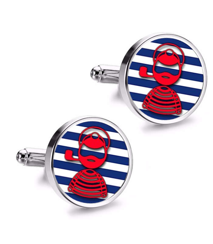 Gemelos de Camisa Magglass Capitan Nautico Nº15 16mm