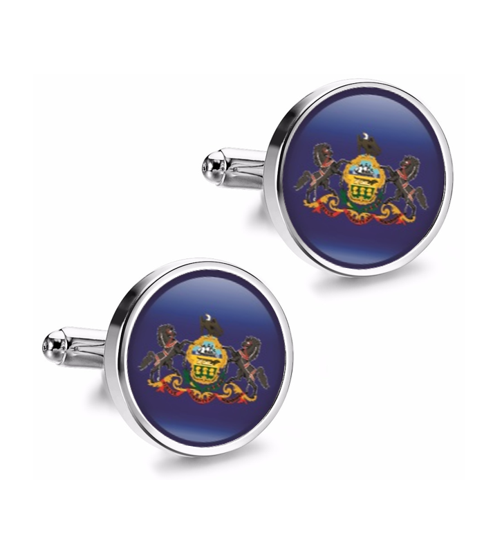 Gemelos de Camisa Magglass del Estado de Pensilvania 16mm