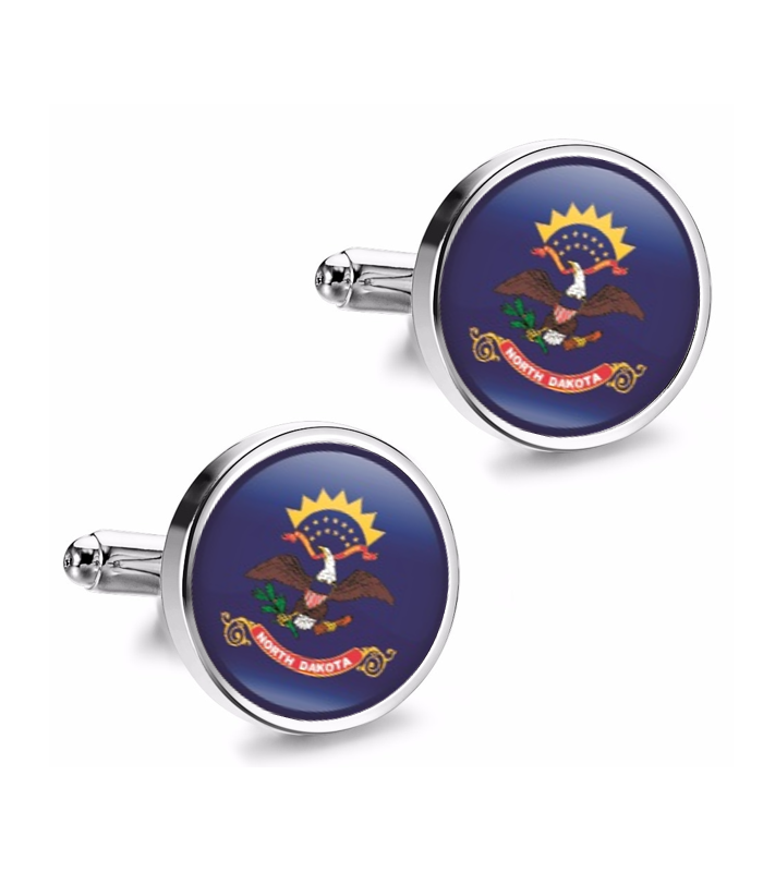 Gemelos de Camisa Magglass Estado North Dakota 16mm