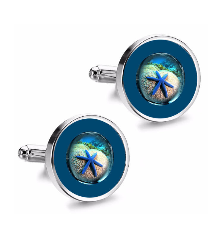 Gemelos de Camisa Magglass Fondo Marino Nº10 16mm
