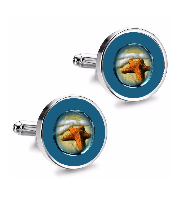 Gemelos de Camisa Magglass Fondo Marino Nº19 16mm
