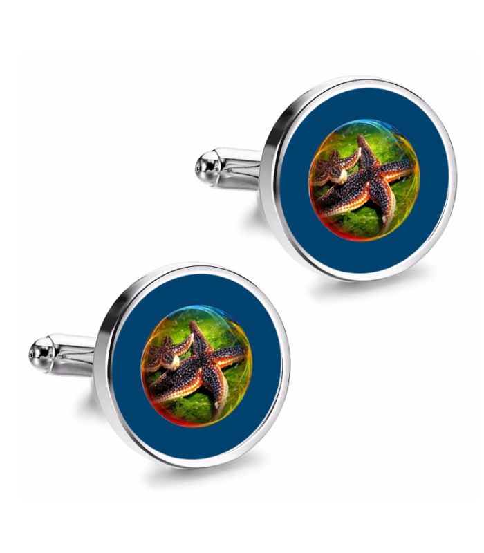 Gemelos de Camisa Magglass Fondo Marino Nº4 16mm