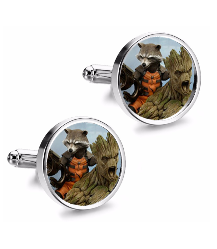 Gemelos de Camisa Magglass Groot y Rocket