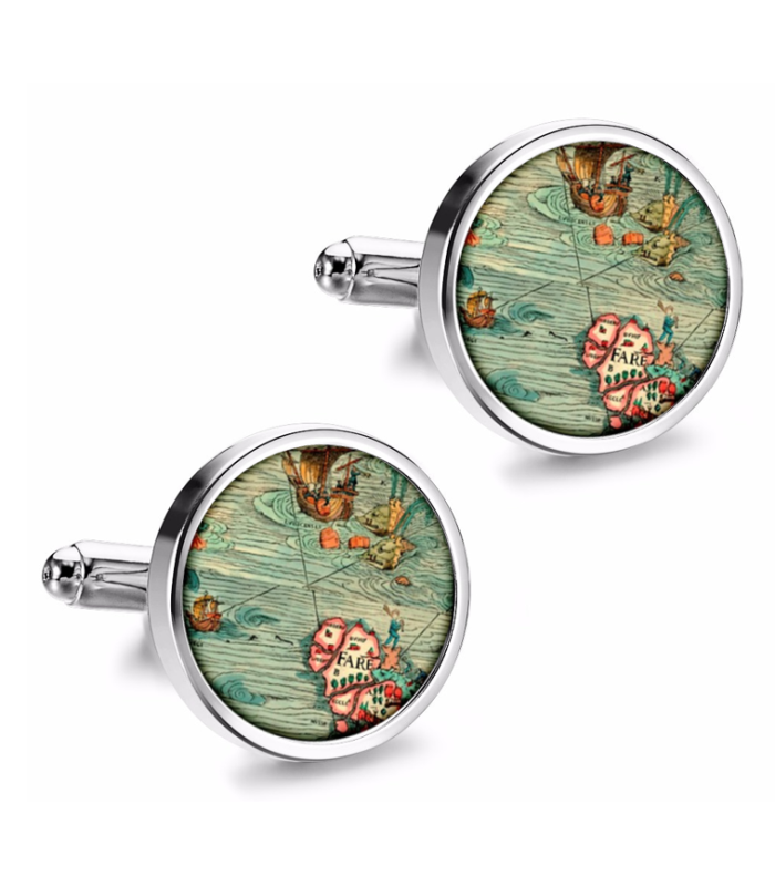 Gemelos de Camisa Magglass Rosa de los Vientos y Navegacion Nº18 16mm